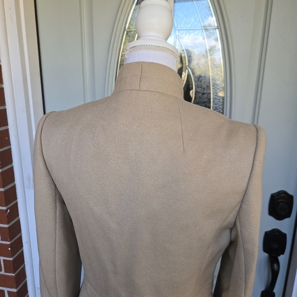Harve Benard Tan Wool Trench Coat - Picture 6 of 8